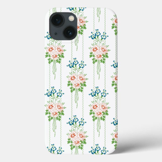 Coques Case-Mate iPhone Papier peint baroque Bouquet de fleurs (Verso)