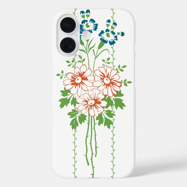 Coques Case-Mate iPhone Papier peint baroque Bouquet de fleurs... (Verso)