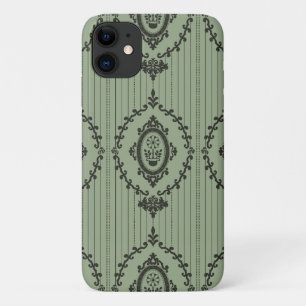 Case-Mate iPhone Case Papier peint baroque en vert