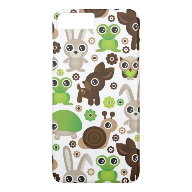 Coques Case-Mate iPhone papier peint d'animal de lapin de tortue de cerfs (Dos)