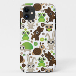 Coque Case-Mate iPhone papier peint d'animal de lapin de tortue de cerfs