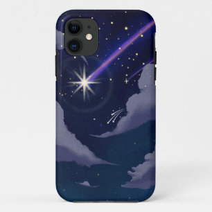 Case-Mate iPhone Case Papier peint de l'Étoile d'illustration bleu