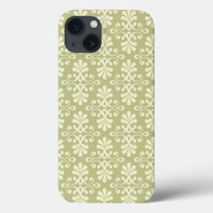 Coque Case-Mate iPhone Papier peint en damas à fleurs