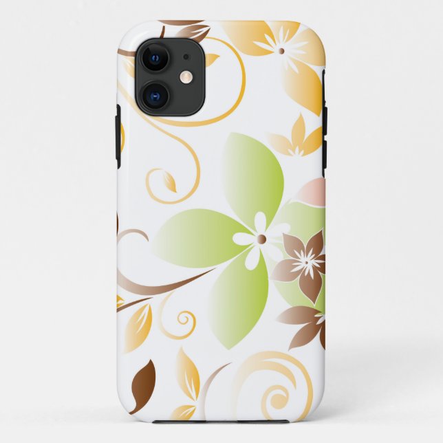 Coques Case-Mate iPhone papier peint fleurs 5 (Dos)