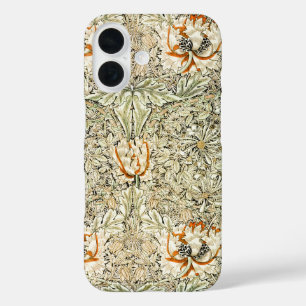 Coque Pour iPhone 16 Papier peint floral Chèvrefeuille de William Morri