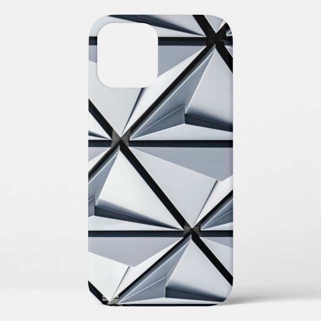 Coques Case-Mate iPhone Papier peint numérique gris et noir (Verso)
