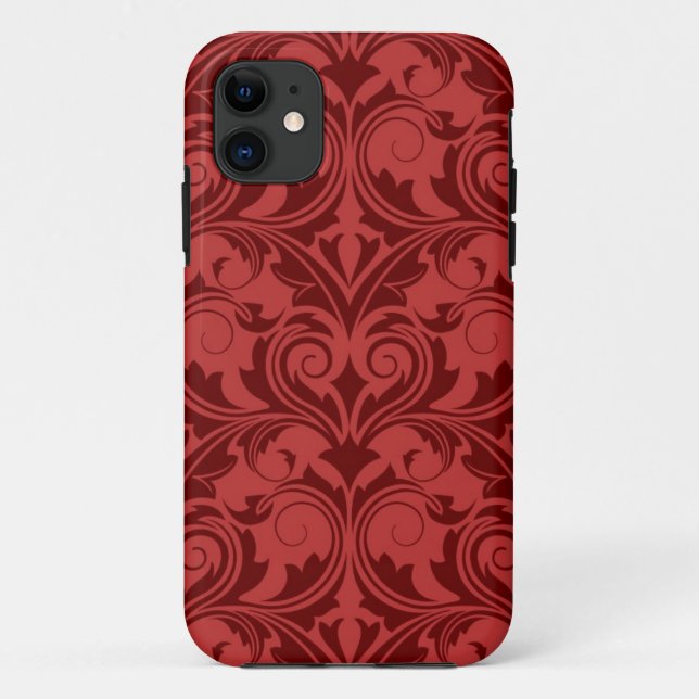 Coques Case-Mate iPhone Papier peint rouge (Dos)