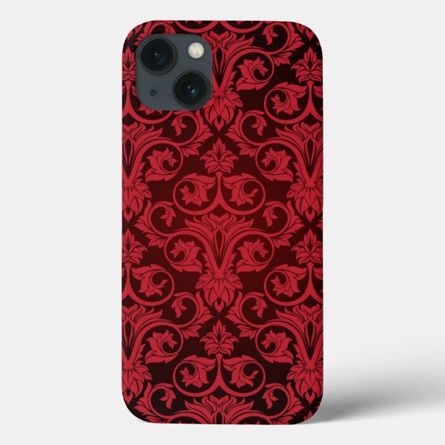 Coques Case-Mate iPhone Papier peint rouge 2 (Verso)