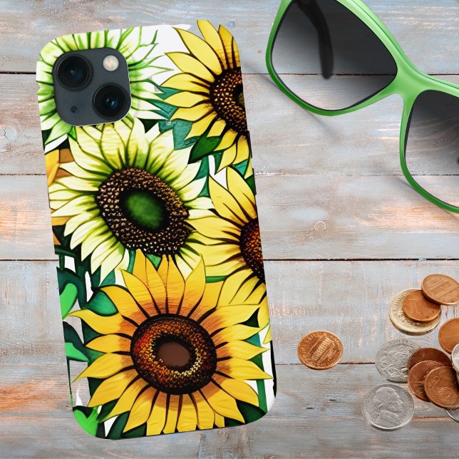 Coques Case-Mate iPhone Papier peint tournesol (Créateur téléchargé)