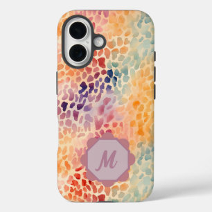 Coque Pour iPhone 16 Papier personnalisé élégant aquarelle