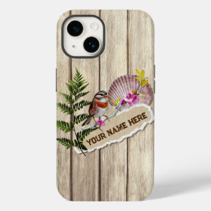 Coque Case-Mate iPhone Papier tordu rustique Peinture à huile de bois Per