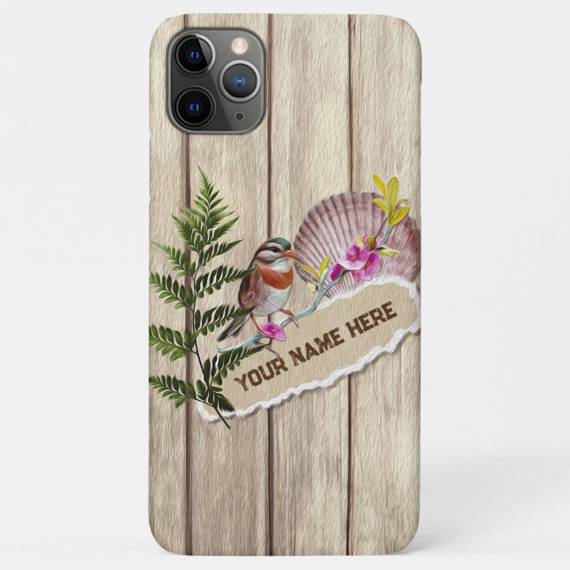 Coques Case-Mate iPhone Papier tordu rustique Peinture à huile de bois Per (Dos)