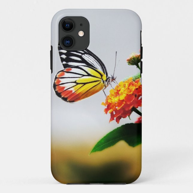Coques Case-Mate iPhone Papillon à fleurs (Dos)