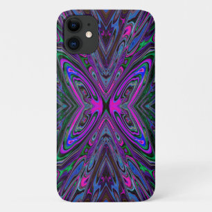 Case-Mate iPhone Case Papillon Abstrait Magenta, Bleu et Vert Tripant