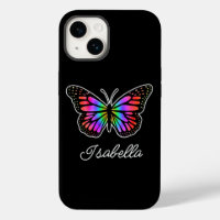 Papillon arc-en-ciel et votre nom Personnalisé
