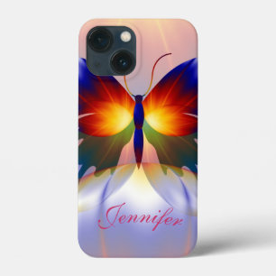 Case-Mate iPhone Case Papillon artistique et nom personnalisé
