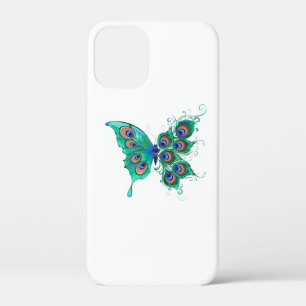 Case-Mate iPhone Case Papillon aux plumes de paon vert