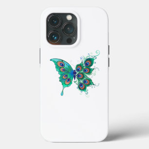 Case-Mate iPhone Case Papillon aux plumes de paon vert