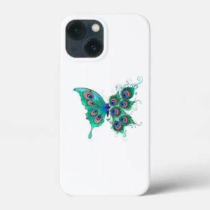 Case-Mate iPhone Case Papillon aux plumes de paon vert