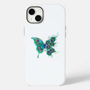 Coque Case-Mate iPhone Papillon aux plumes de paon vert