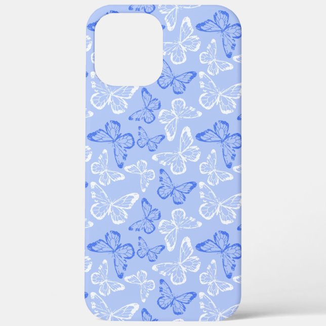 Coques Case-Mate iPhone Papillon Bleu (Verso)