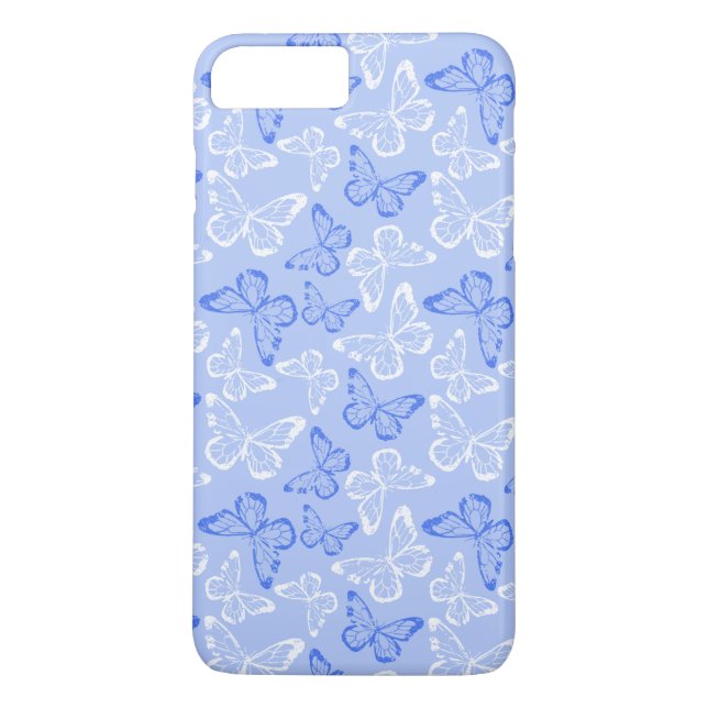 Coques Case-Mate iPhone Papillon Bleu (Dos)