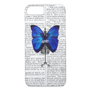 Coque iPhone 8/7 Papillon bleu mannequin