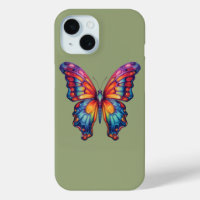 Papillon Bleu Orange Ailes