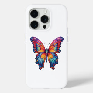 Coque Case-Mate iPhone Papillon Bleu Orange ailes