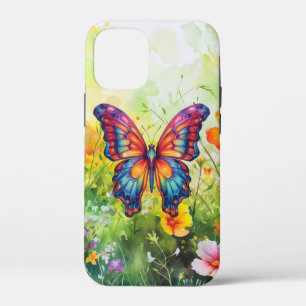 Case-Mate iPhone Case Papillon Bleu Orange Ailes
