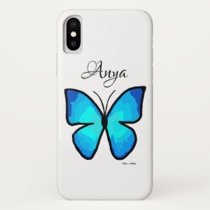 Case-Mate iPhone Case Papillon bleu peint personnalisé