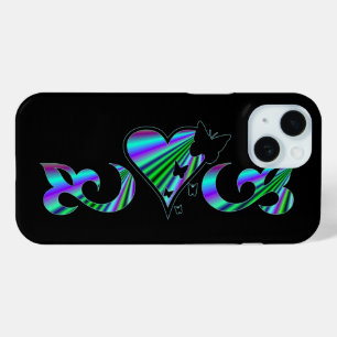 Coque Case-Mate iPhone Papillon Coeur et Lily Rainbowart