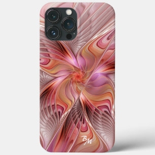 Case-Mate iPhone Case Papillon coloré abstrait Art fractal initiales