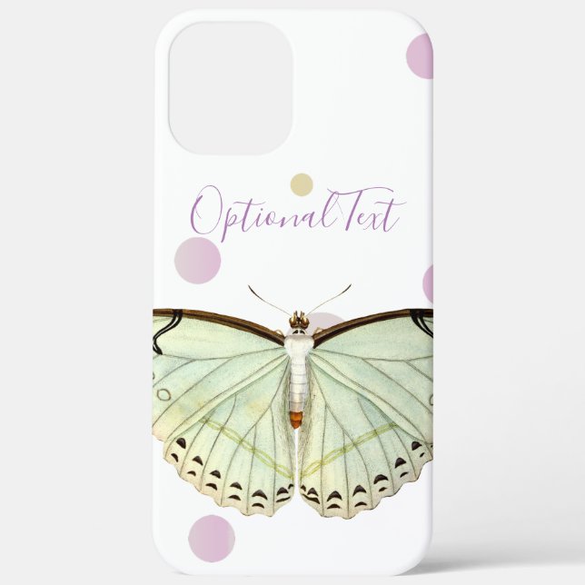 Coques Case-Mate iPhone Papillon de beauté verte à la menthe (Verso)