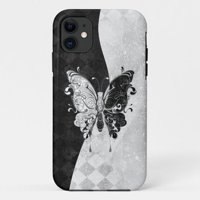 Coques Case-Mate iPhone Papillon de deux tons (Dos)
