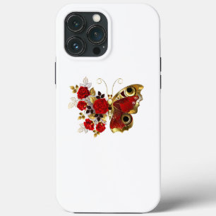 Case-Mate iPhone Case Papillon de fleurs rouges aux roses rouges