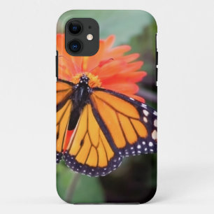 Etui iPhone Case-Mate Papillon de monarque sur la fleur orange