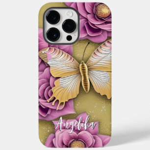 Coque Case-Mate iPhone Papillon de nom personnalisé tendance