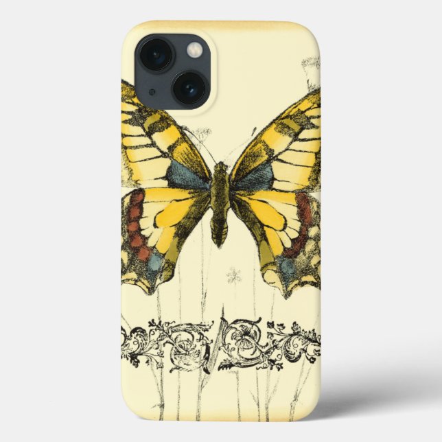 Coques Case-Mate iPhone Papillon décoratif avec Fleur sauvage (Verso)