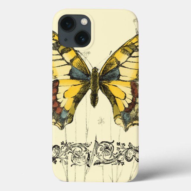 Coques Case-Mate iPhone Papillon décoratif avec Fleur sauvage (Verso)