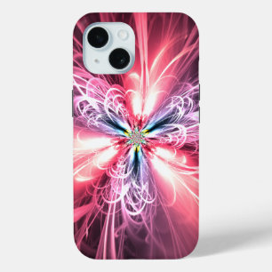 Coque Case-Mate iPhone Papillon d'énergie rose Art fractal