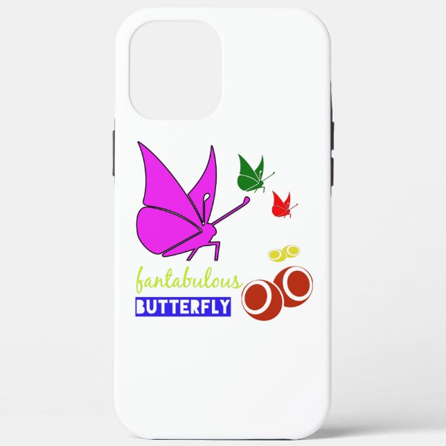 Coques Case-Mate iPhone papillon fantaisiste (Verso)