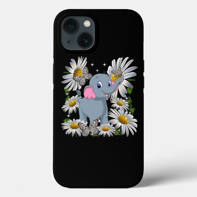 Coques Case-Mate iPhone Papillon Fleur Faisy Eléphant mignon (Verso)