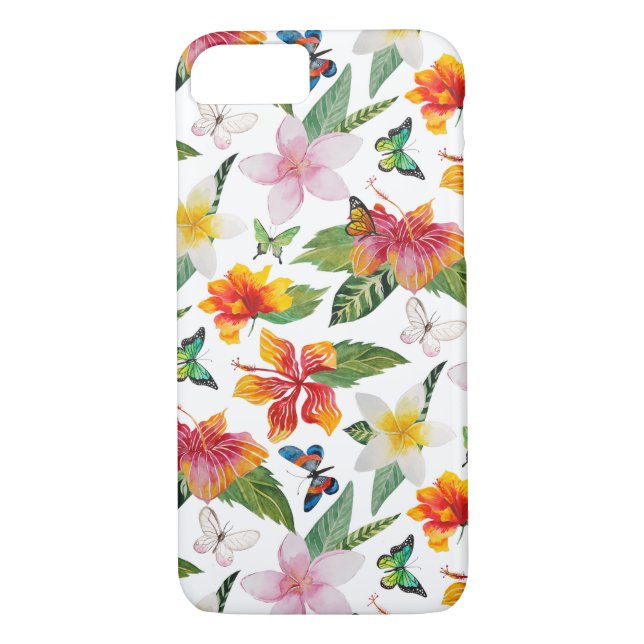 Coques Case-Mate iPhone Papillon floral (Dos)