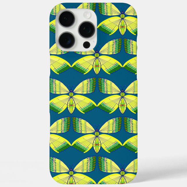 Coques Case-Mate iPhone papillon géométrique inspiré de strass (Verso)