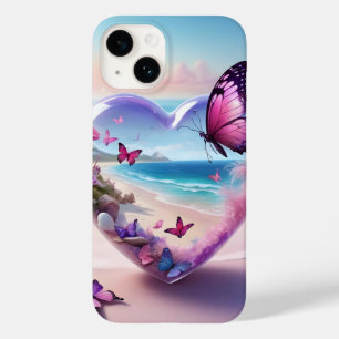 Coque Case-Mate iPhone Papillon Heart Escape - Ocean Dream