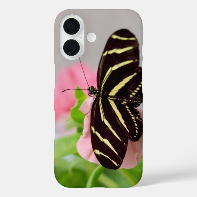 Coques Case-Mate iPhone Papillon Héliconien Zèbre (Verso)