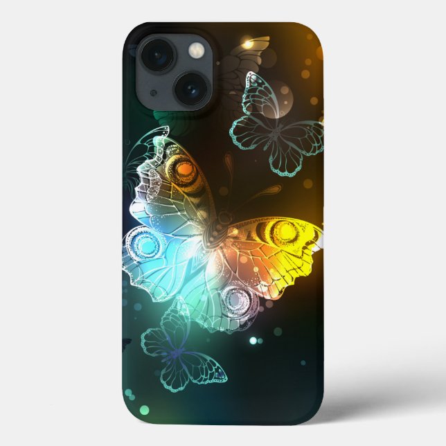 Coques Case-Mate iPhone Papillon lumineux et papillons de nuit (Verso)