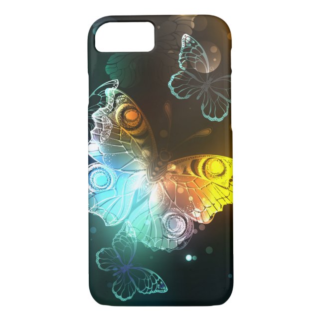 Coques Case-Mate iPhone Papillon lumineux et papillons de nuit (Dos)