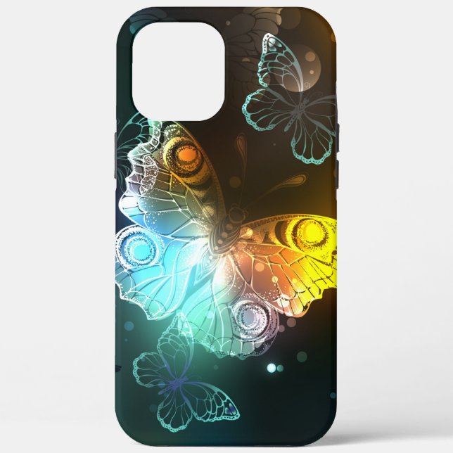 Coques Case-Mate iPhone Papillon lumineux et papillons de nuit (Verso)